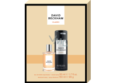 David Beckham Classic toaletní voda 50 ml + deodorant sprej 150 ml, dárková sada pro muže