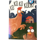 Albi Přání s efekty do obálky K narozeninám Koktající kohout 14,8 x 21 cm