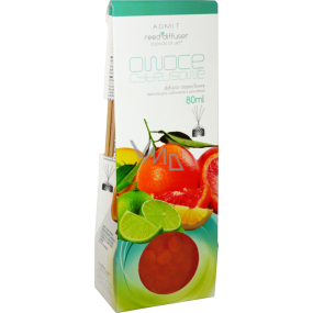 Reed Diffuser Citrusové plody vonné tyčinky osvěžovač vzduchu 80 ml