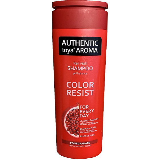 Authentic Toya Aroma Color Resist Granátové jablko šampon na barvené a melírované vlasy 400 ml