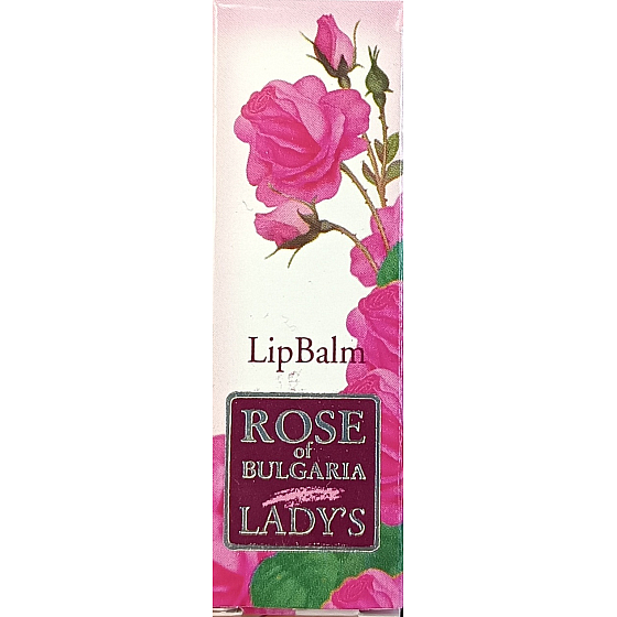 Rose of Bulgaria Balzám na rty s růžové vody tyčinka 5 ml