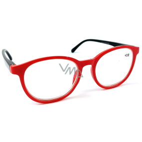 Berkeley Čtecí dioptrické brýle +3,5 plast červené černé postranice 1 kus MC2253
