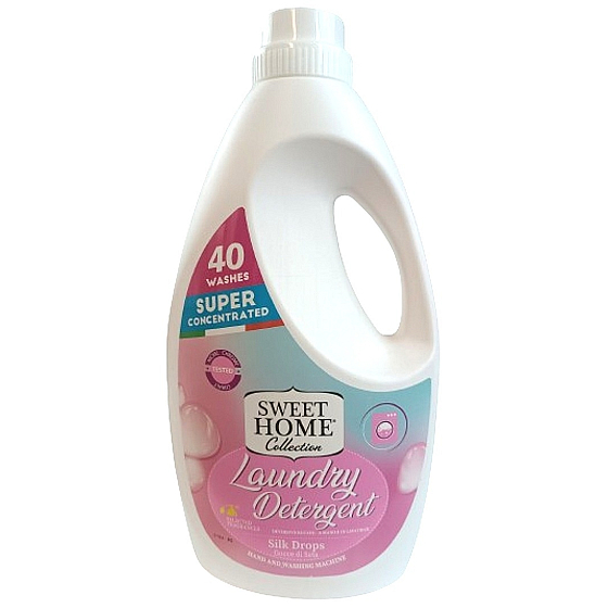 Sweet Home Gocce di Seta - Kapky hedvábí prací gel na bílé i barevné prádlo 40 dávek 2 l
