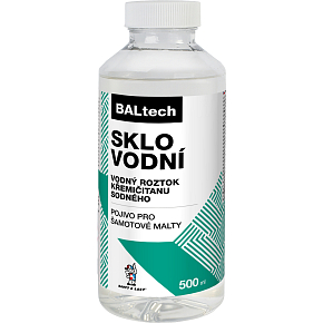 BALTECH vodní sklo, pro namíchání šamotové lepící malty, 500 ml