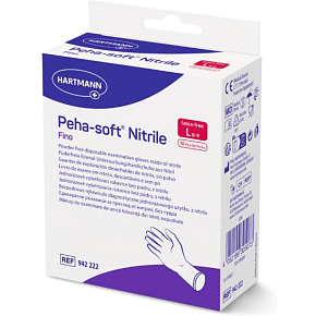 Peha-Soft nitrilové rukavice bez latexu, velikost L, 10 ks