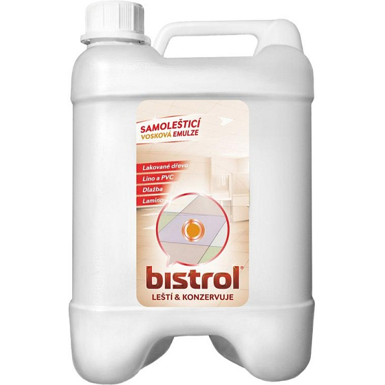 Bistrol samoleštící vosková emulze na podlahy, 5 l