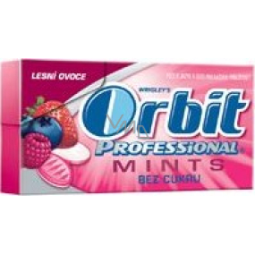 Wrigleys Orbit Professional Mints Lesní ovoce bonbóny bez cukru 18 g