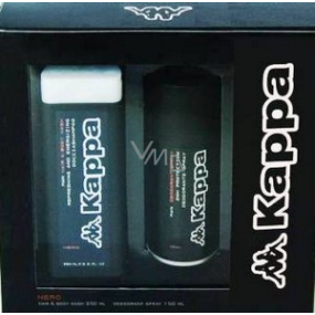 Kappa Nero H&B Wash 2v1 250 ml + deodorant sprej 150 ml, kosmetická sada