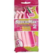 Super-Max Long Handle Lady jednorázový 2břitý holicí strojek 5 kusů