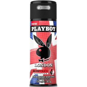 Playboy London SkinTouch deodorant sprej pro muže 150 ml