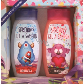 Bohemia Gifts Příšerky sprchový gel 250 ml + šampon na vlasy 250 ml, kosmetická sada