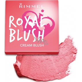 Rimmel London Royal Blush Cream Blush tvářenka 002 Majestic Pink 3,5 g