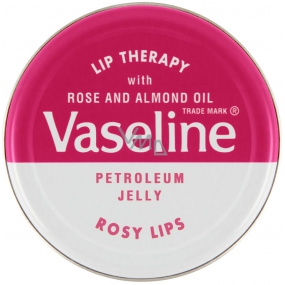 Vaseline Lip Therapy Růže petrolejová mast na rty 20 g