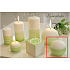 Lima Aromatická spirála Konvalinka svíčka bílo - zelená koule 80 mm 1 kus