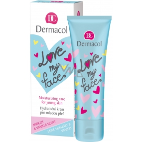 Dermacol Love My Face Meruňka a vanilka hydratační krém pro mladou pleť 50 ml