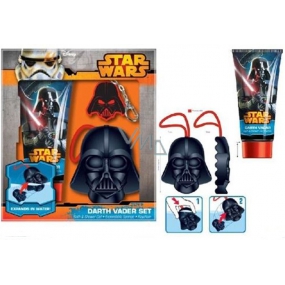 Disney Star Wars Darth Vader sprchový gel 150 ml + mycí houba + přívěšek na klíče, kosmetická sada