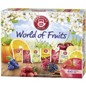 Teekanne World of Fruits Kolekce ovocných čajů nálevové sáčky 6 x 5 kusů, dárková sada