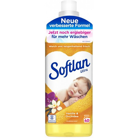 Softlan Vanille & Orchidee aviváž se svěží vůní 40 dávek 1 l