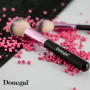 Donegal Love Pink kosmetický štětec se syntetickými štětinami na pudr 17 cm