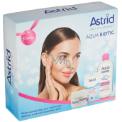 Astrid Aqua Biotic denní a noční krém 50 ml + micelární voda 400 ml + textilní maska 20 ml, kosmetická sada