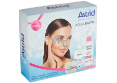 Astrid Aqua Biotic denní a noční krém 50 ml + micelární voda 400 ml + textilní maska 20 ml, kosmetická sada