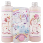 Bohemia Gifts Unicorn sprchový gel 250 ml + šampon na vlasy 250 ml + hra, kosmetická sada pro děti