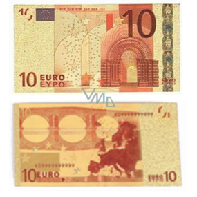 Talisman Zlatá plastická bankovka 10 EUR