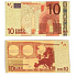 Talisman Zlatá plastická bankovka 10 EUR