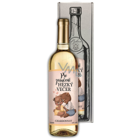 Bohemia Gifts Chardonnay Pro zaručeně hezký večer bílé dárkové víno 750 ml