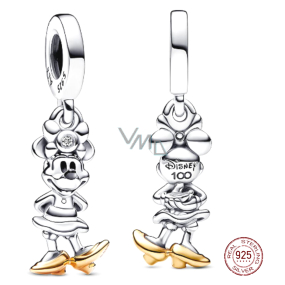 Charm Sterlingové stříbro 925 Disney 100. výročí Minnie Mouse, přívěsek na náramek