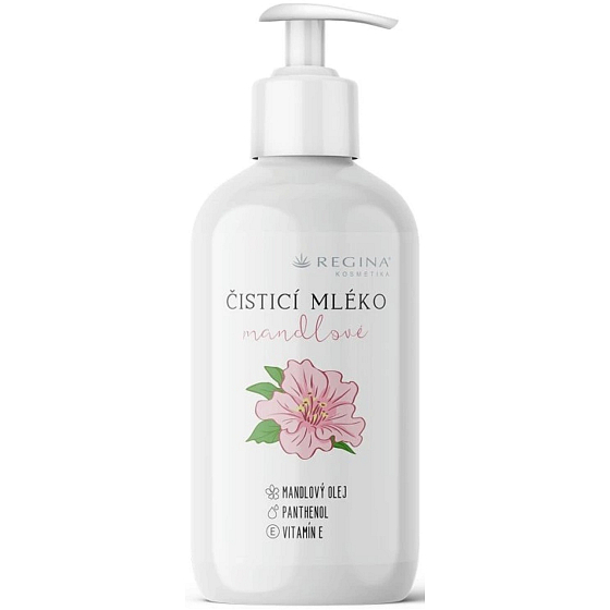 Regina Mandlové čisticí pleťové mléko pumpička 200 ml