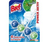 Bref Power Aktiv 4 Formula Borovice Freshness WC blok pro hygienickou čistotu a svěžest Vaší toalety, zbarvuje vodu 51 g