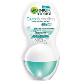 Garnier Mineral Clean Sensation kuličkový antiperspirant deodorant roll-on pro ženy 50 ml