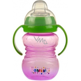 Baby Farlin Hrníček netekoucí s měkkým pítkem 280 ml BF - 190