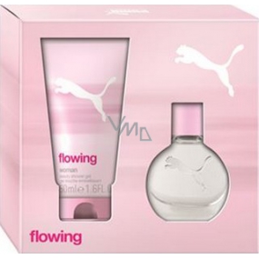 Puma Flowing Woman Sprchový gel 50 ml + toaletní voda 20 ml, dárková sada