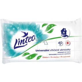 Linteo Univerzální vlhčené ubrousky s antibakteriální přísadou k všestrannému použití silně čisticí 40 kusů