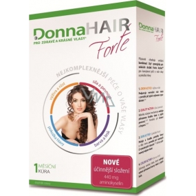DonnaHair Forte 1 měsíční kúra pro zdravé a krásné vlasy 30 tobolek