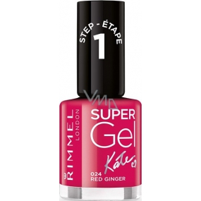 Rimmel London Super Gel by Kate lak na nehty 024 Red Ginger 12 ml