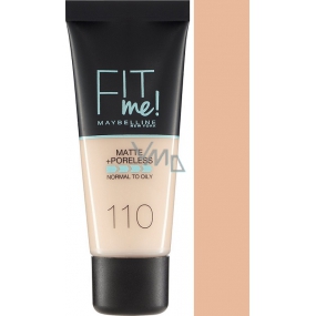 Maybelline Fit Me Matte & Poreless Foundation make-up 110 Porcelain 30 ml