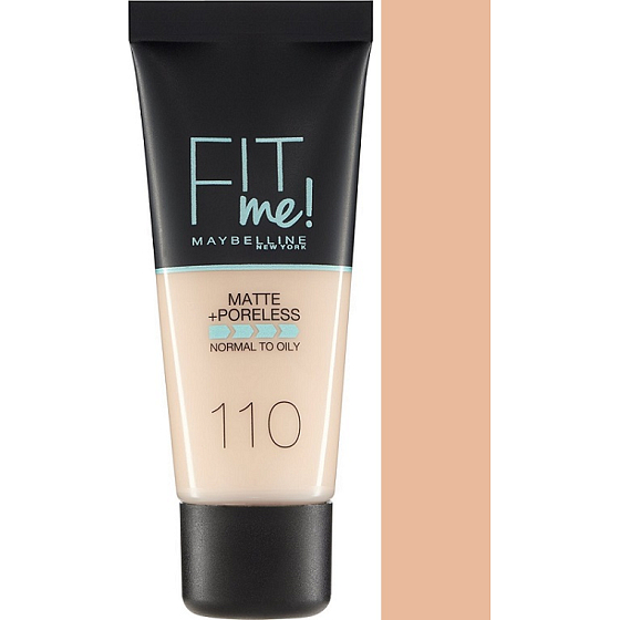 Maybelline Fit Me Matte & Poreless Foundation make-up 110 Porcelain 30 ml