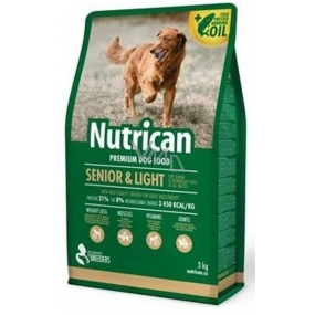 Nutrican Senior / Light Kompletní krmivo pro starší psy a psy trpící nadváhou 3 kg
