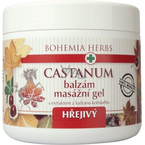 Bohemia Gifts Castanum Extrakt z kaštanu koňského hřejivý masážní gel 600 ml