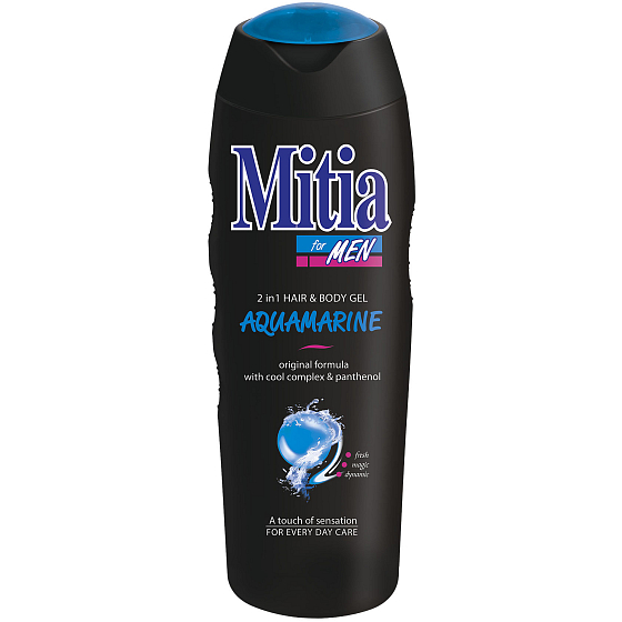 Mitia Men Aquamarine 2v1 sprchový gel a šampon na vlasy 400 ml