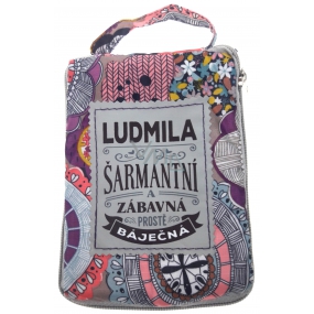 Albi Skládací taška na zip do kabelky se jménem Ludmila 42 x 41 x 11 cm