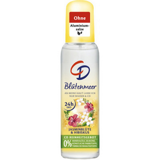 CD Jasmín a Ibišek tělový deodorant ve skle pro ženy 75 ml