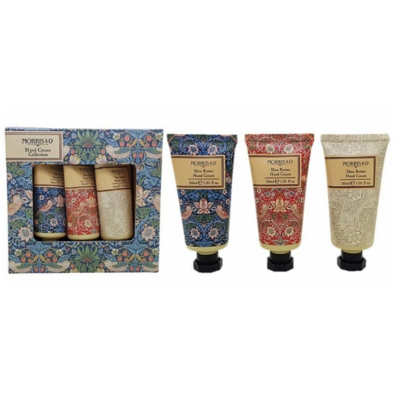 Heathcote & Ivory Strawberry Thief vyživující krém na ruce a nehty 3 x 30 ml kosmetická sada