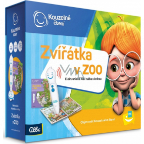 Albi Kouzelné čtení Tužka elektronická + interaktivní mluvící kniha Zvířátka v Zoo doporučený věk 3+