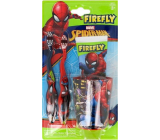 Firefly Spiderman kartáček na zuby 2 kusy + zubní pasta 75 ml + kelímek, kosmetická sada pro děti