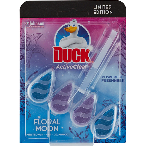 Duck Active Clean Floral Moon WC závěsný čistič s vůní 38,6 g