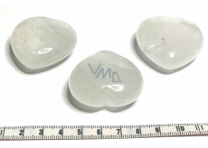 Křišťál Hmatka, léčivý drahokam ve tvaru srdce přírodní kámen 4 cm 1 kus, kámen kamenů
